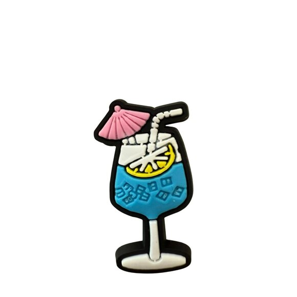 Beach Themed Croc Charms Set Of 5 Jibbitz With Cactus Turtle Wave Flip-Flops - Picture 7 of 7